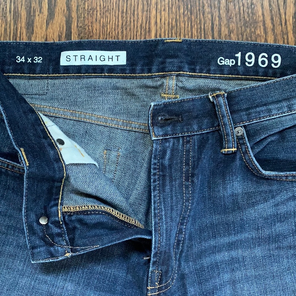 Gap Men’s Straight leg 34 x 32 jeans - Picture 2 of 6